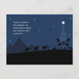 Luke 2:14 julvykort helg vykort