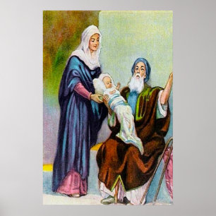 Luke 2:25-35 Simeon Sees Guds frälsning Poster