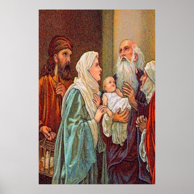 Luke 2:36-38 Anna Ge tack poster (Framsidan)