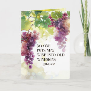 Luke 5:37 New Vin in Old Wineskins Bible Verse Kort