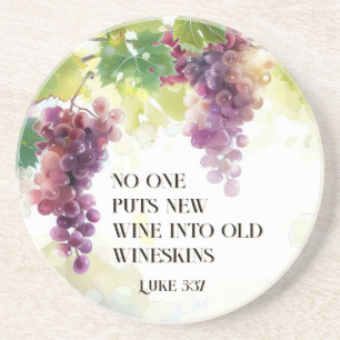 Luke 5:37 New Vin in Old Wineskins Bible Verse Underlägg