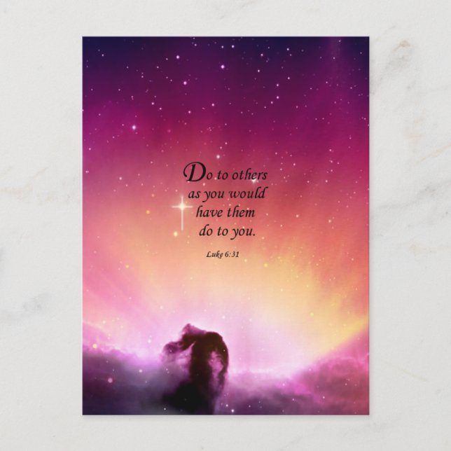 Luke 6:31 vykort (Framsida)
