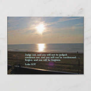 Luke 6:37 Soluppgång Vykort