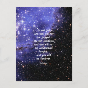 Luke 6:37 vykort