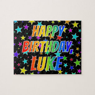 "LUKE" First Name, Fun "HAPPY BIRTHDAY" Pussel