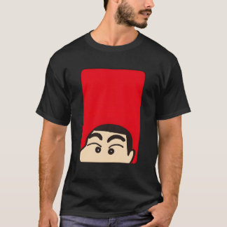 Luke€ Gaã€"Crayon Shin-Chan Shin-Chan Ansikte T Shirt