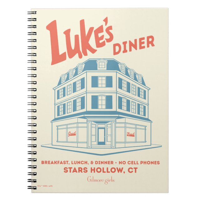 Luke’s Diner Stars Hollow Design Anteckningsbok (Framsidan)