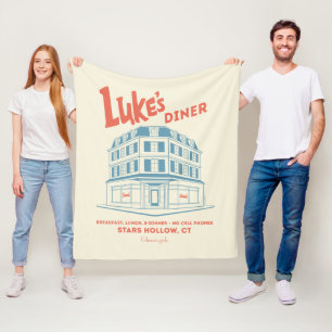 Luke's Diner Stars Hollow Design Fleecefilt