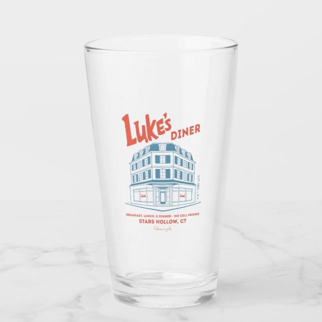 Luke's Diner Stars Hollow Design Glaskopp (Framsida)