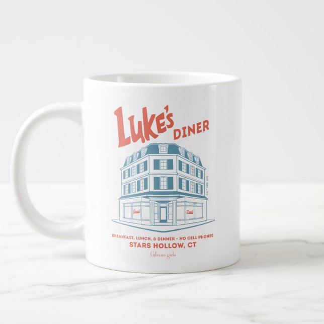 Luke's Diner Stars Hollow Design Jumbo Mugg (Vänster)