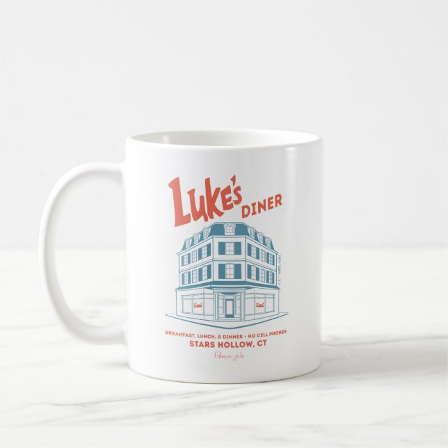 Luke's Diner Stars Hollow Design Kaffemugg (Vänster)