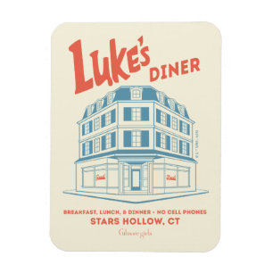 Luke's Diner Stars Hollow Design Magnet