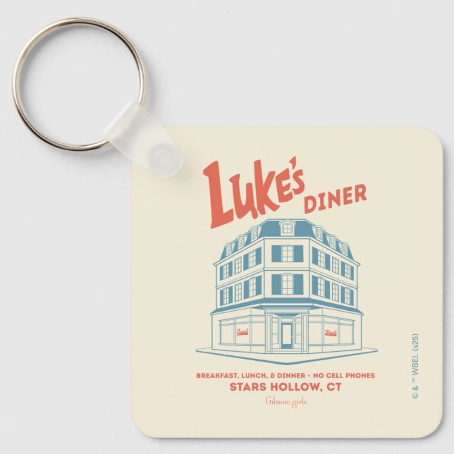 Luke's Diner Stars Hollow-inredning Nyckelring (Framsida)