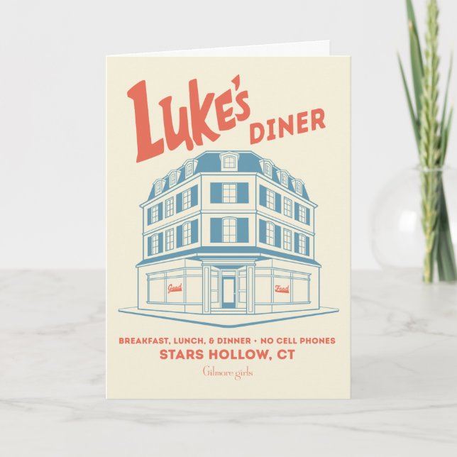 Luke's Middag Stars Hollow Design Kort (Framsida)