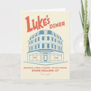 Luke's Middag Stars Hollow Design Kort