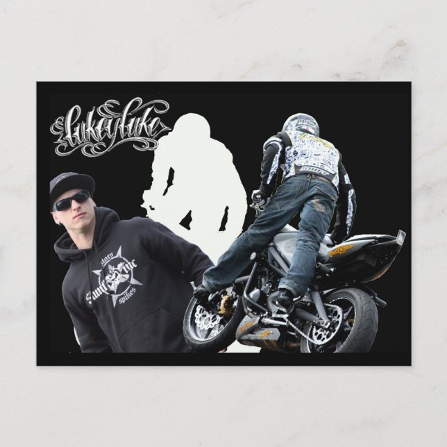 Lukey Luke Postcard Vykort (Framsida)