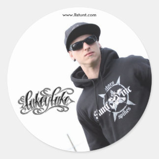 Lukey Luke Sticker [1] Runt Klistermärke