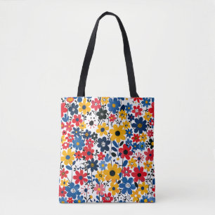 Lukkande Blommig Totebag – Bär Din Trädgård Med St Tygkasse