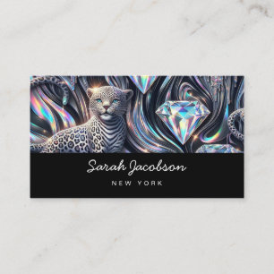 Luksuriös Opal Iridescent Stil Visitkort