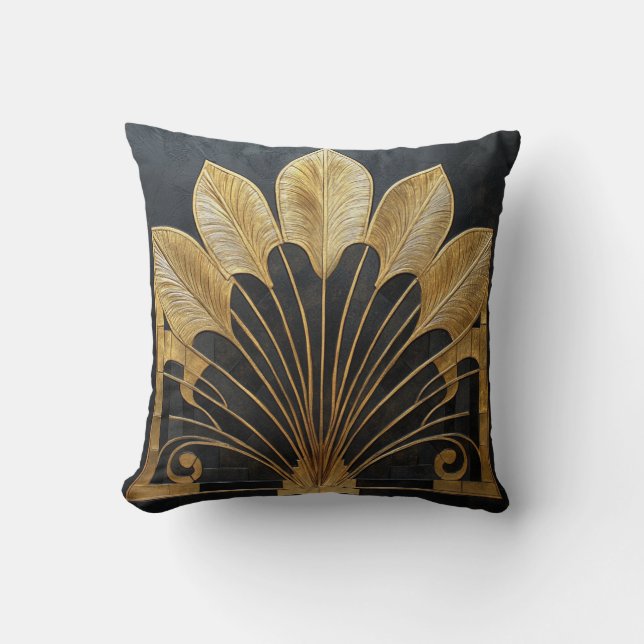 Luksuriöst Art Deco Hem och Kontor Kudde (Framsida)