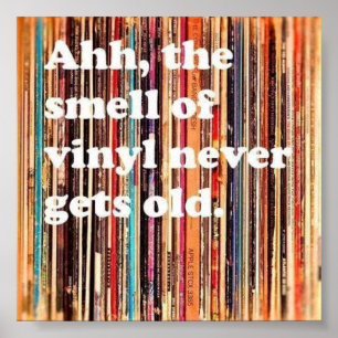 Lukt av vinylaffischen poster