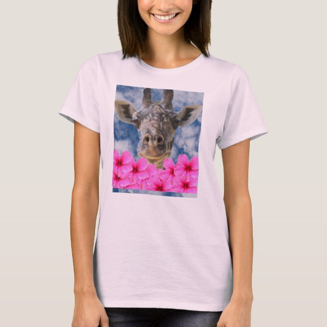 Lukta hibiskusen tee shirt (Framsida)