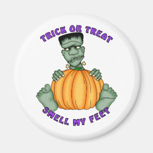 Lukta min fot Halloween Magnet