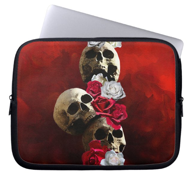 Lukta på rosorna (medan du kan) laptop fodral (Framsidan)