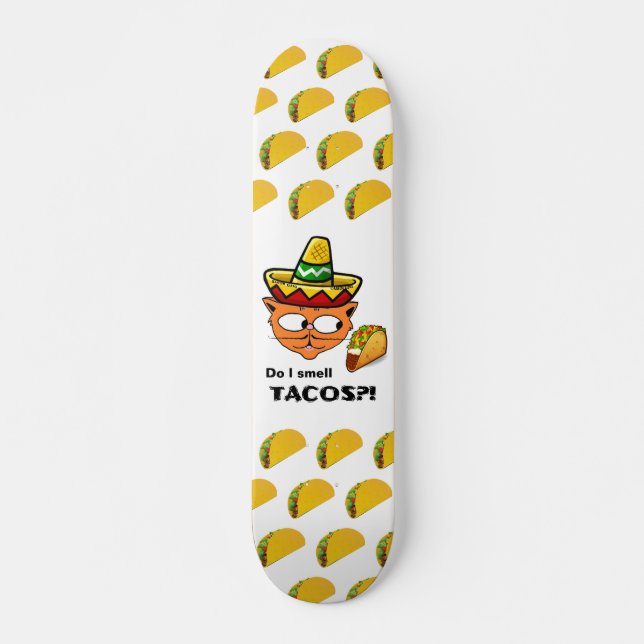 Luktar jag tacos?! Senor Gato Skateboard (Framsida)