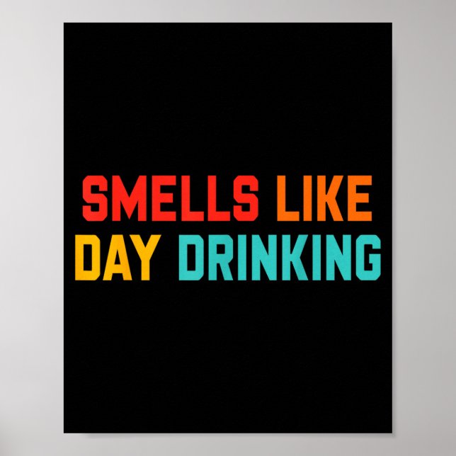 Luktar som dag-drickande design poster (Framsidan)