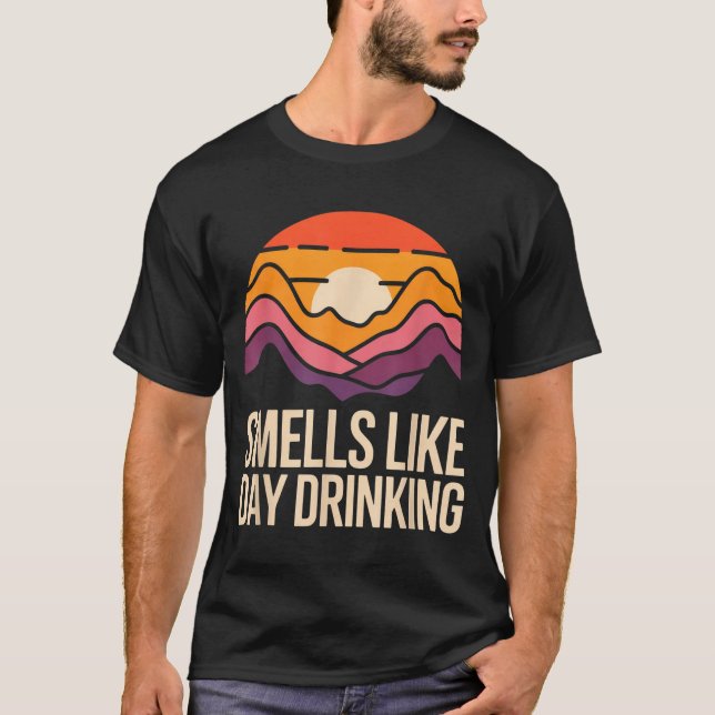 Luktar som dagdrinkande  t shirt (Framsida)