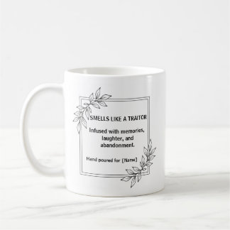 Luktar som en förrädare Arbetskamrat som lämnar mu Kaffemugg