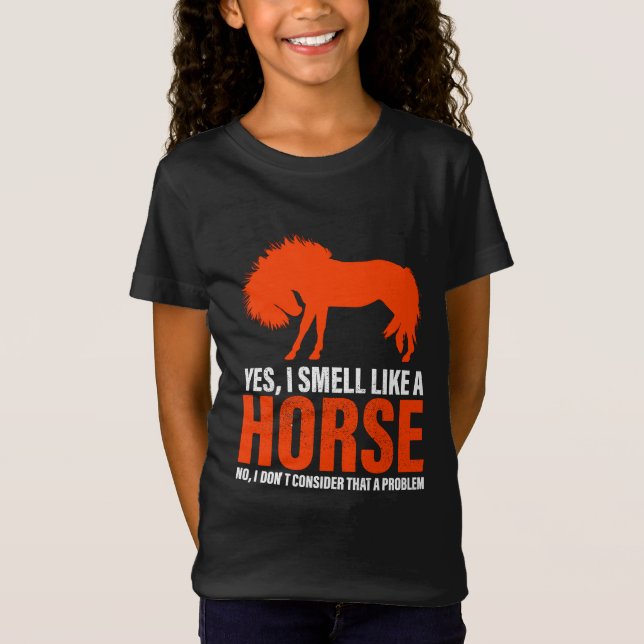 Luktar som en häst i Tangerine T-Shirt (Framsida)