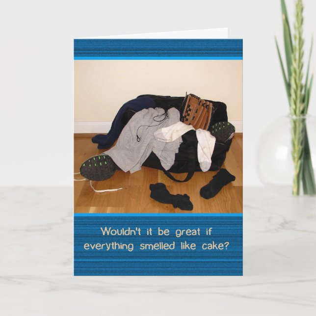 Luktar som födelsedagscake Funny Greeting Card Kort (Framsida)