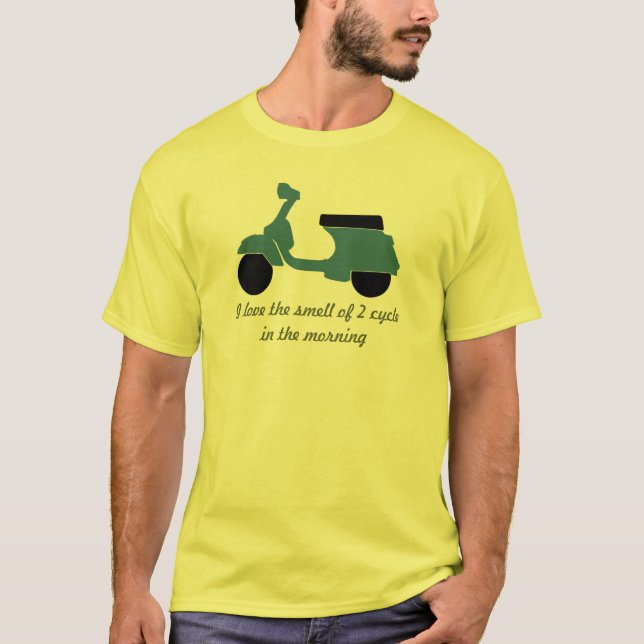 lukten för klassikersparkcykelkärlek av 2 cyklar t shirt (Framsida)