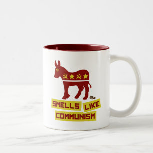 Lukter gillar kommunism Två-Tonad mugg