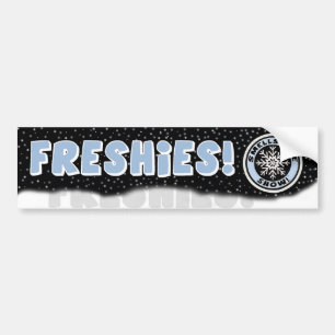 Lukter gillar snö! Freshies bildekal