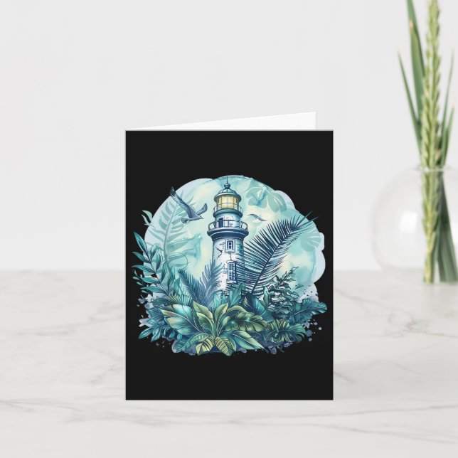 Luktfyr Seaside House Sailing Sea Boot Light Kort (Framsida)