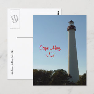 Luktfyren vid Cape May, NJ Vykort