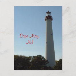 Luktfyren vid Cape May, NJ Vykort
