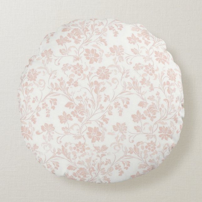 Luktmutad aprikos trendig färg runt kudde (Framsidan)