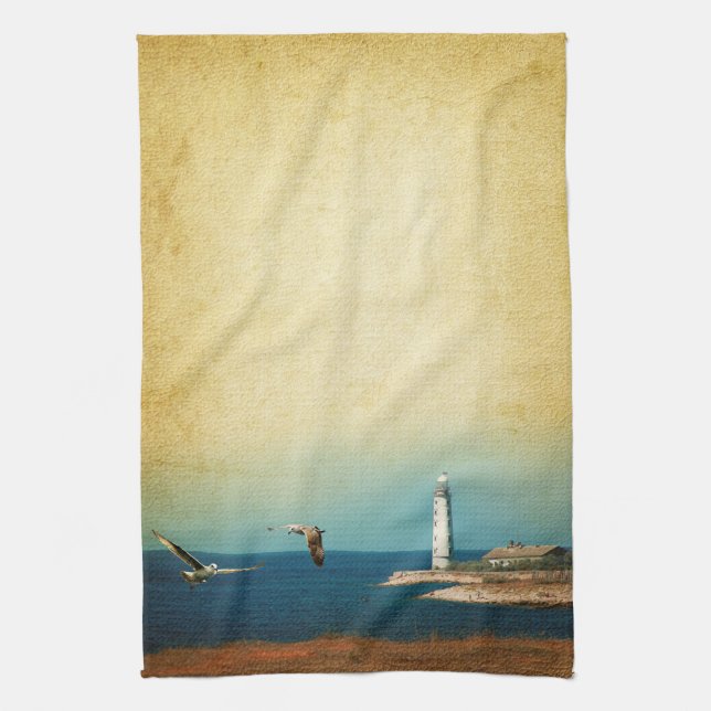 Luktstuva Beach Scene Kitchen Dish Towel Kökshandduk (Vertikal)
