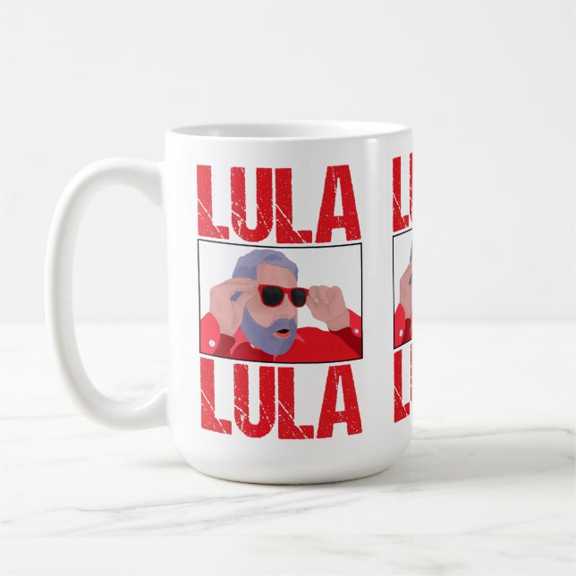 Lula Meme med solglasögon Kaffemugg (Vänster)