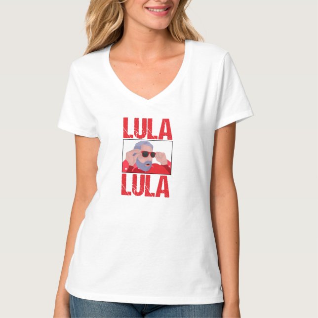Lula Meme med solglasögon T Shirt (Framsida)