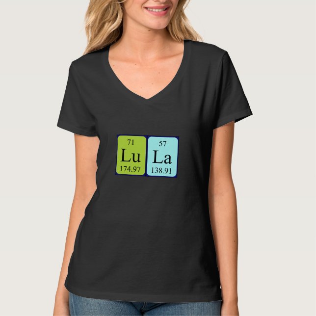 Lula Periodiska skjorta bord namn T Shirt (Framsida)