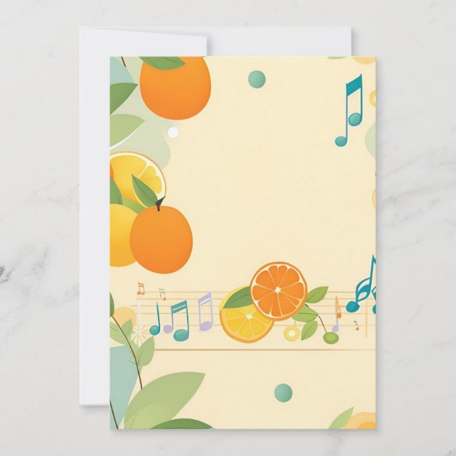 Lullaby i Citrus Grove Baby Shower-inbjudan Inbjudningar (Framsida)