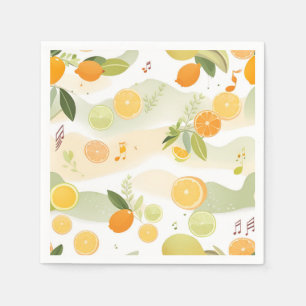 Lullaby i Citrus Grove Baby Shower Papper Napkins Pappersservett