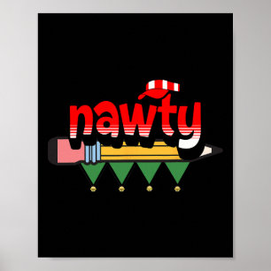Lulu Darling Naughty eller Nice-jullappen Poster