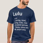 LULU Definition Personlig Namn Funny Birthday T Shirt<br><div class="desc">LULU Definition Personlig Namn Funny Birthday . Ta en titt på vår födelsedag till skjortval för det allra bästa i unika termer eller anpassningsbar,  handgjord delar från våra butiker.</div>