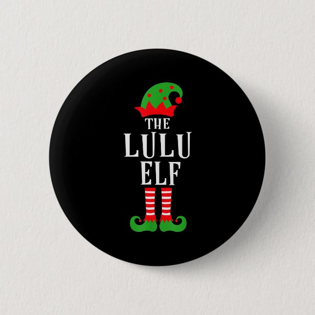 Lulu Elf Family Matching Group Christmas Gift Funn Knapp (Framsida)